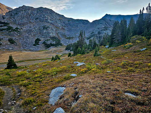 Bomber Mountain, Descending into Paint Rock Creek Valley