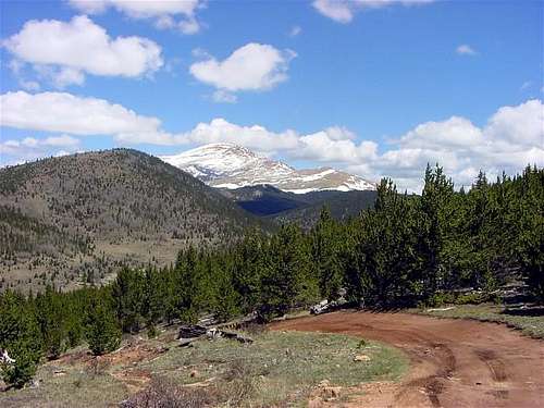 View of Pikes Peak near the...