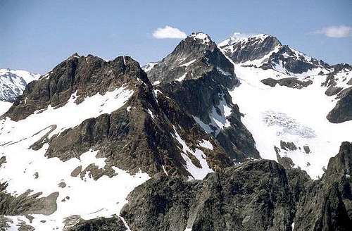 The top of Glacier Peak is...