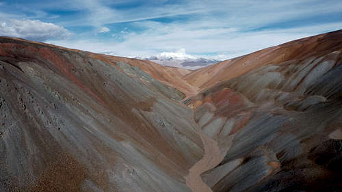 Paso Quebrada Seca aerial view