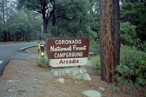 The Arcadia Campground.