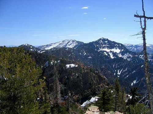 View from the summit of Peak...