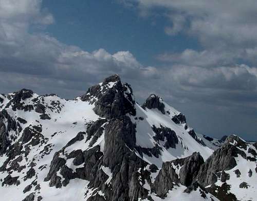 Bezimeni Vrh (2487 m) on the...