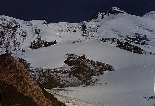 West summit of Elbrus and...