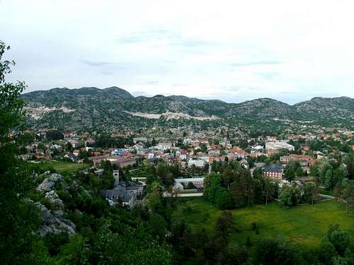 The town of Cetinje from...