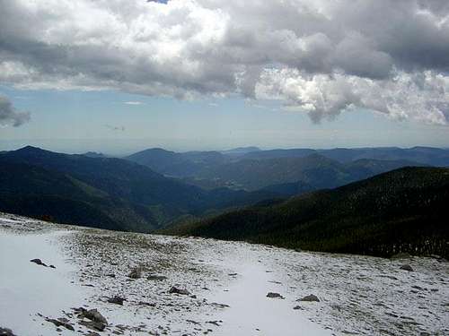 Looking east from the summit...