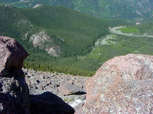 Looking down into Horsethief...