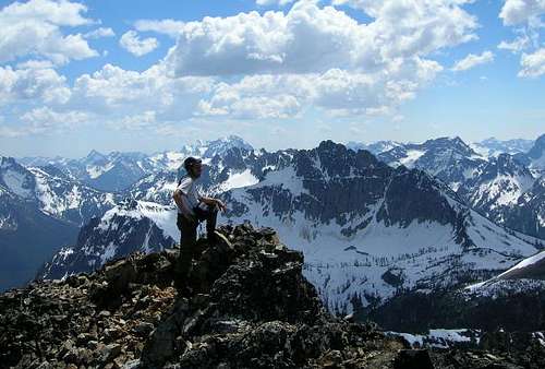 Paul Klenke atop Tupshin Peak...