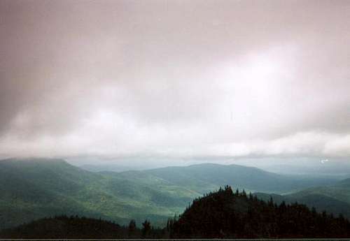 Looking north from the summit...