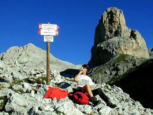 On the Passo Scalette.