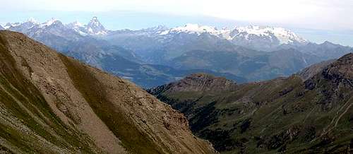 Northwards view from Colle di Saint Marcel (<i>2916m)</i>