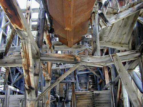 Inside the old mill at...