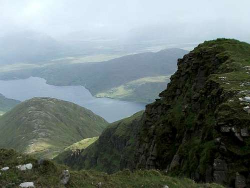 Looking south from Mweelrea,...