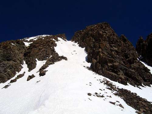 A group of climbers in the...