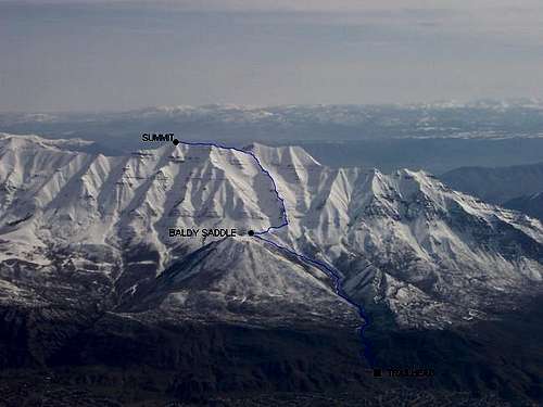 Timpanogos from the west in...