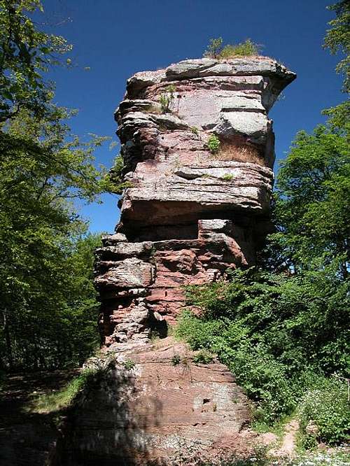 Anebos Rock as seen from the...