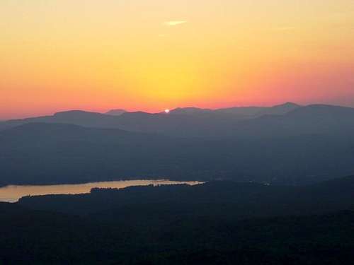 Sunset From the summit of...