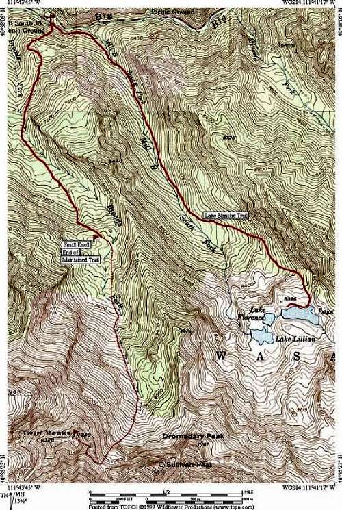 Trail Map of Routes (complied...