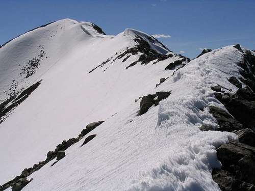 Looking along the East Ridge...