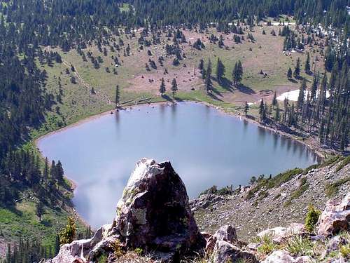 View of Pecos Baldy Lake from...