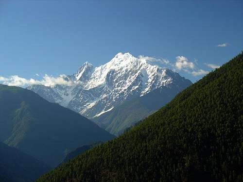 View of Meilixueshan from the...