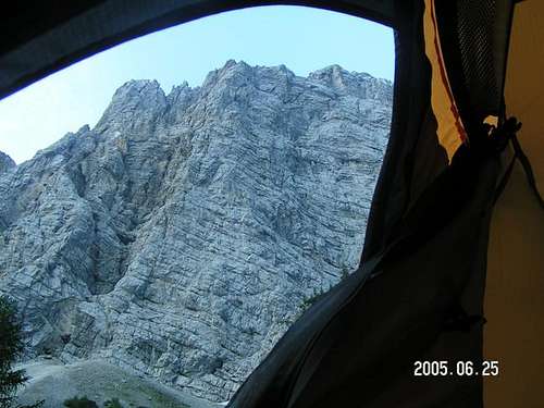 view from the tent
