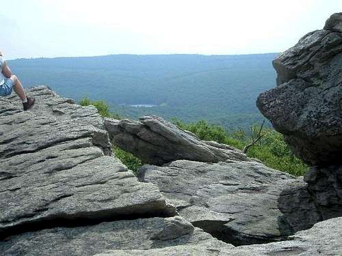 The view from Chimney Rocks...