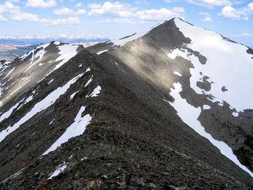 A view of the easy ridge from...