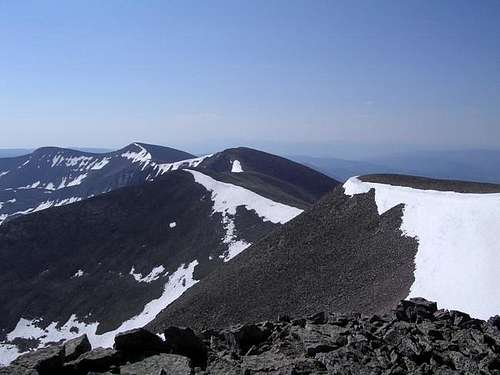 Looking from the summit of...