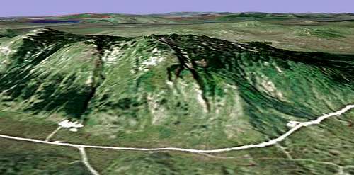 Veliki Vran by Google Earth.