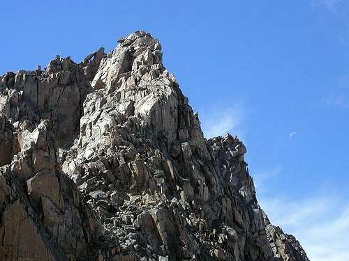 Moon beside Granite Peak. The...