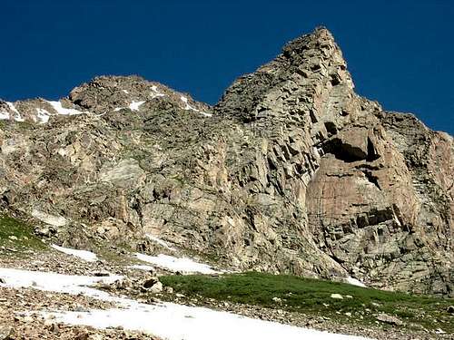 From the high basin below the...