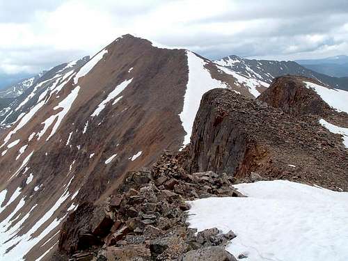 Looking north along the...