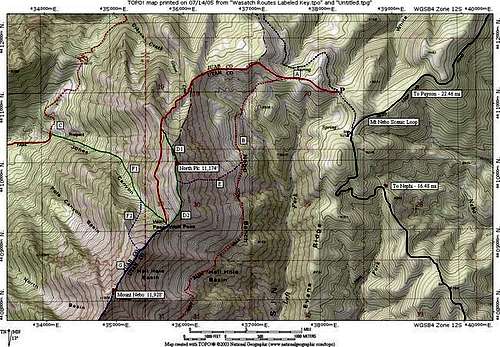  Mt Nebo NE Routes Overview...