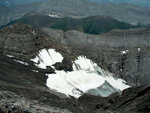 The Rae Glacier on the north...