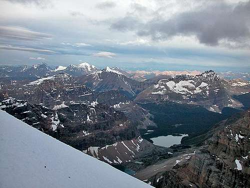 From the top of Mount Lefroy....