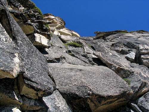 South Buttress - looking up...