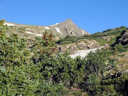 Pacific Peak's obvious summit...