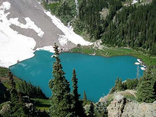 Lower Blue lake from the...