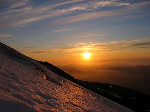 Sunset, over Heliotrope Ridge...