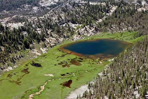 Close-up of Matthes Lake from...