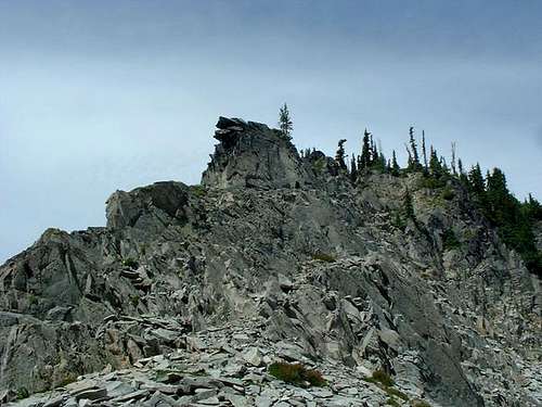 The rocky southern ridge of...