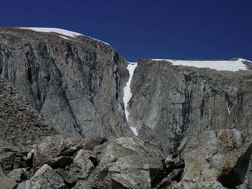 A view of the couloir on the...