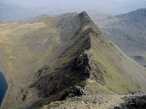 Striding edge from Helvellyn