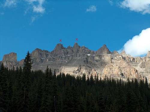Peaks 4 and 5 of the Dolomite...