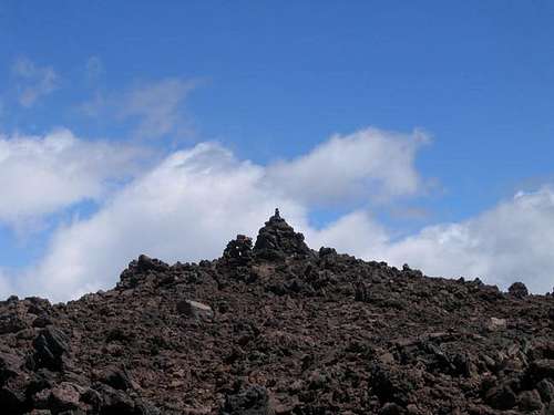 The true summit of Mauna Loa....