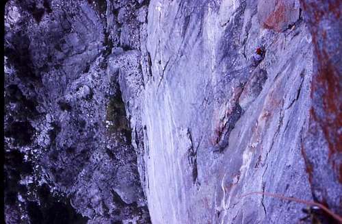 The crux pitch ( A4 ) on the...