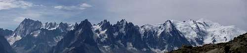 The north face of the massif,...