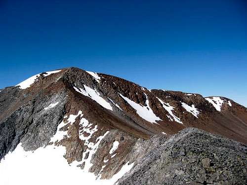 The summit of Gibbs from the...