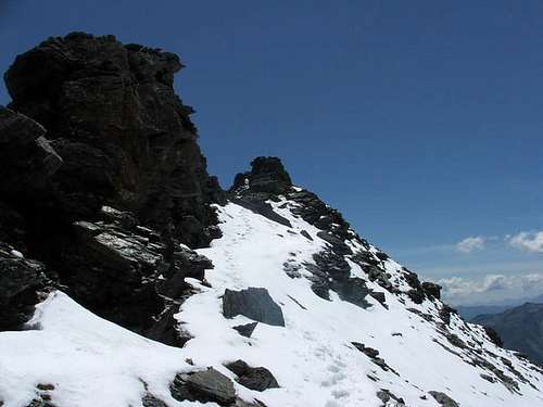 The southern ridge from...